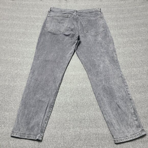 Old Navy Womens Jeans 12 OG Straight Grey Denim Pants Festival Party - Picture 7 of 9